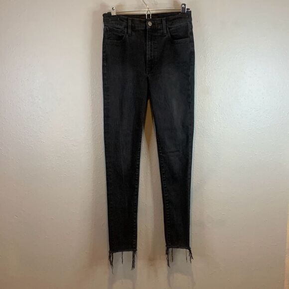 Joe's Jeans Denim - Joes jeans black the Charlie SnapBack high rise skinny ankle jeans size medium
